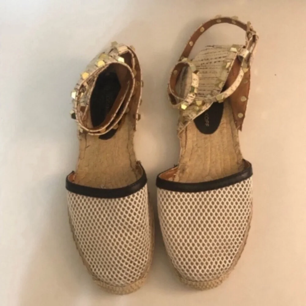 Rebecca Minkoff Studded Espadrilles With Mesh